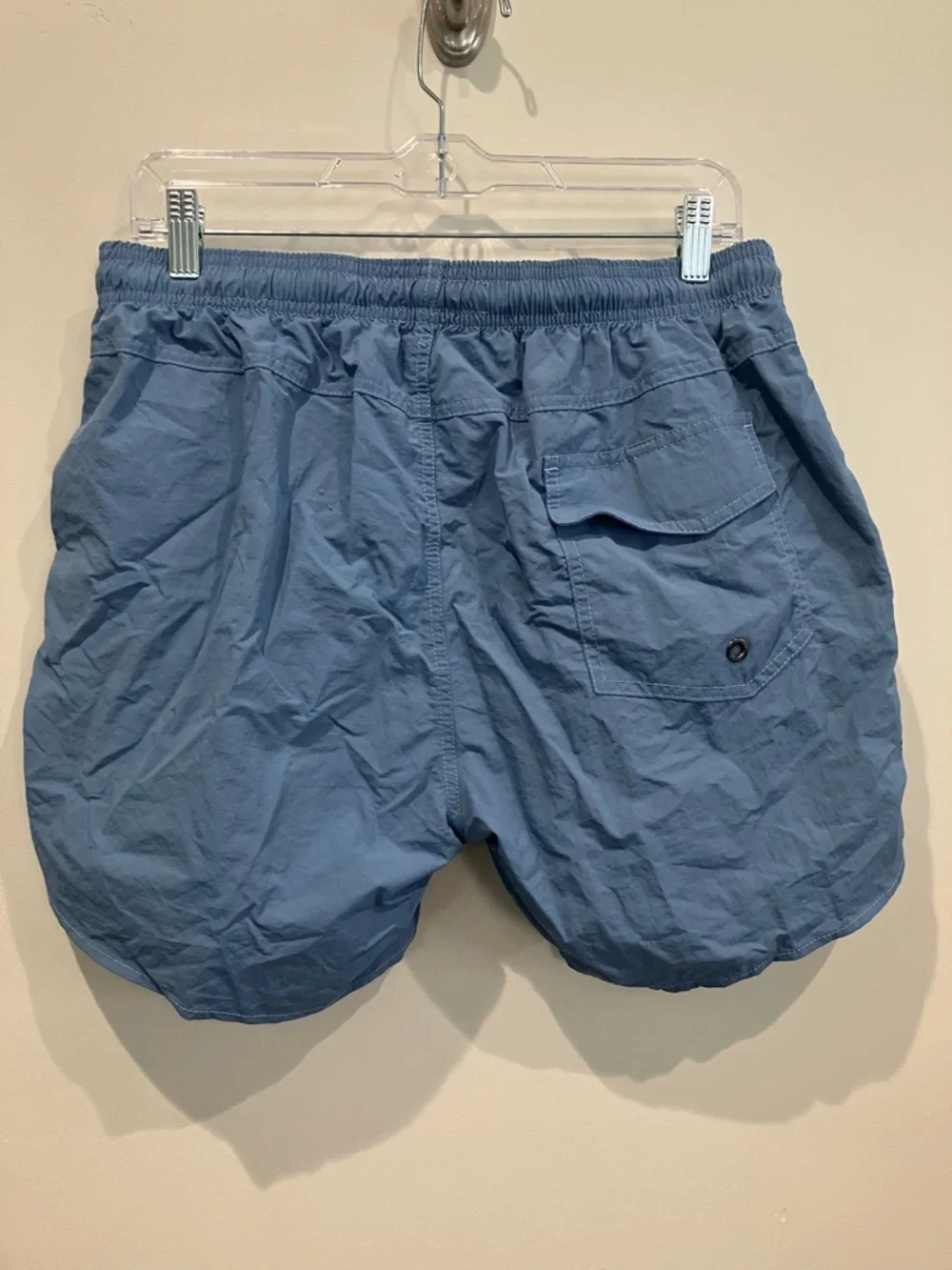 Maamgic Men's Light Blue Swim Trunks with Drawstring